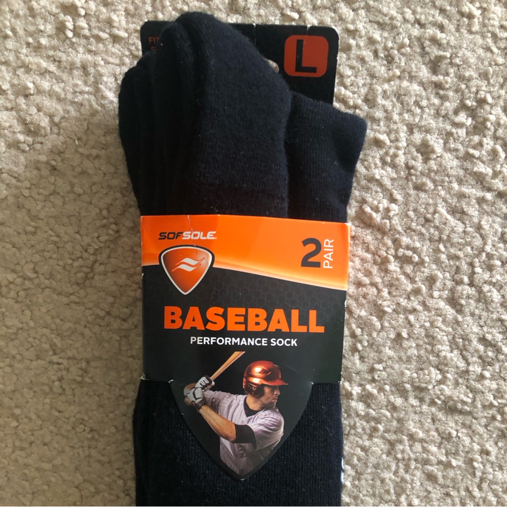 SOFSOLE Baseball Performance Sock - 2 pair